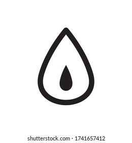 Water Drop Icon Vector Illustration