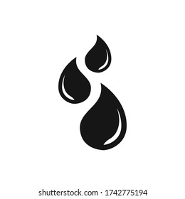 Water drop icon vector illustration