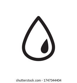 Water Drop Icon Vector Illustration