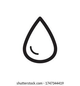 Ilustración de vectores de icono de caída de agua