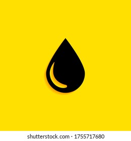 agua, icono de gota. Ilustración del vector EPS 10.