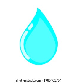 Wassertropfen Symbol, Vektorgrafik auf weißem Hintergrund.