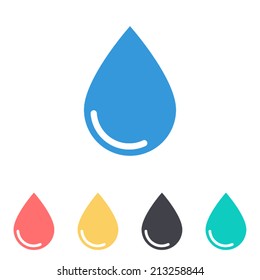 water drop icon , vector illustration