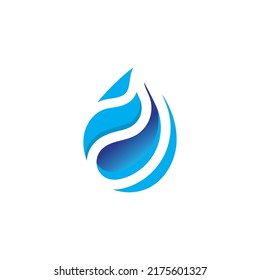 Water drop icon vector illustration design template