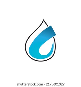 Water drop icon vector illustration design template