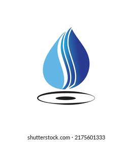 Water drop icon vector illustration design template