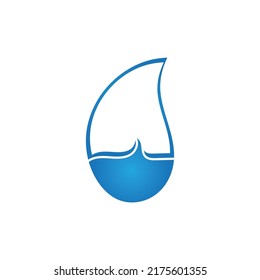 Vektorgrafik-Design-Vorlage für Wassertropfen
