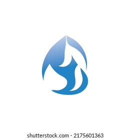 Water drop icon vector illustration design template