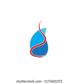 Water drop icon vector illustration design template