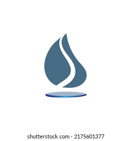 Water drop icon vector illustration design template