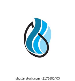 Water drop icon vector illustration design template