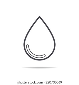 water drop icon , vector illustration