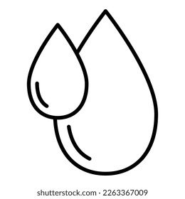 Water drop icon. vector illustration.