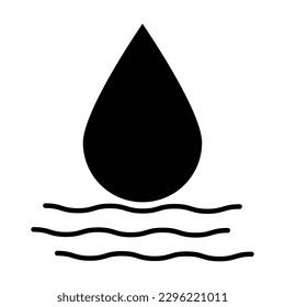 water drop icon, water vector, drop illustration