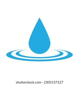 water drop icon vector illustration logo design