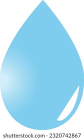 símbolo de ilustración de vector de caída de agua