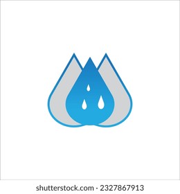 water drop icon vector illustration logo design