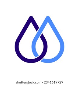 Water drop icon. Vector illustration. Eps 10.