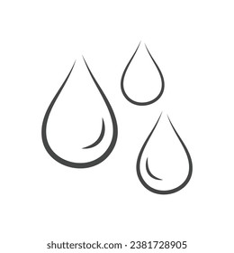Water drop icon . vector illustration 10 Eps Simple water drop icon . 