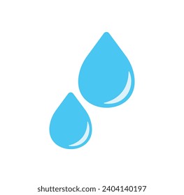 Water drop icon vector illustration on white background. Droplet logo shapes