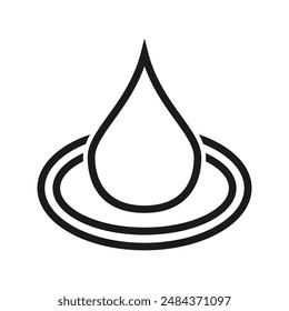 water drop icon vector illustration