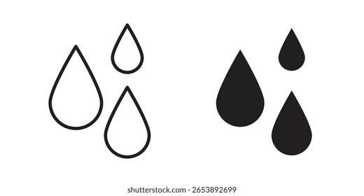 ícone de gota de água ilustração vetorial em um fundo transparente.