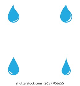 water drop icon vector illustration icon