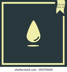 Water drop icon .Vector illustration