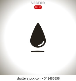 Water drop icon .Vector illustration