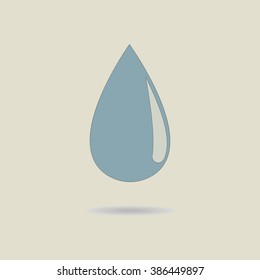 Water drop icon. Vector illustration.