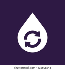 Water Drop Icon . Vector illustration
