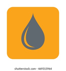 Water drop icon. Vector illustration