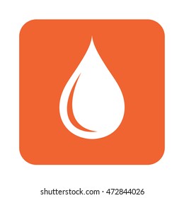 Water drop icon. Vector illustration