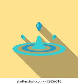 Water drop icon of vector illustration for web and mobile