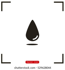 Water drop icon .Vector illustration