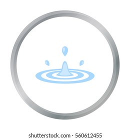 Water drop icon of vector illustration for web and mobile
