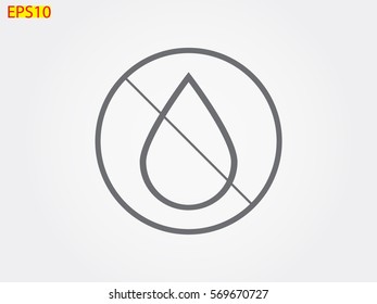 water, drop, icon, vector illustration eps10