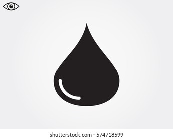 water, drop, icon, vector illustration eps10