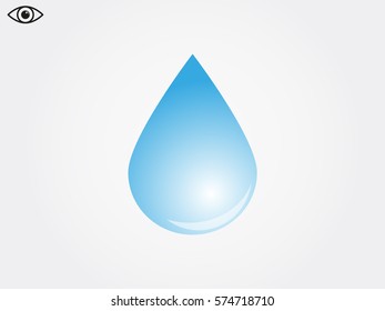 water, drop, icon, vector illustration eps10