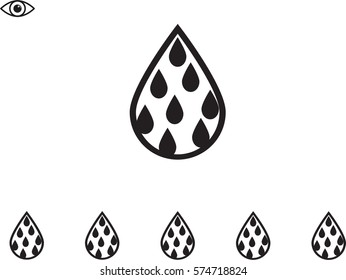 water, drop, icon, vector illustration eps10