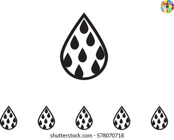 water, drop, icon, vector illustration eps10