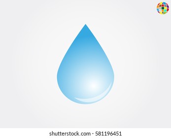 water, drop, icon, vector illustration eps10