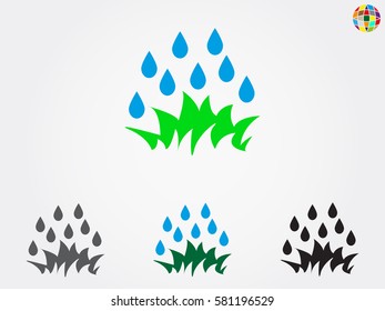 water, drop, icon, vector illustration eps10
