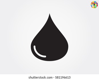 water, drop, icon, vector illustration eps10
