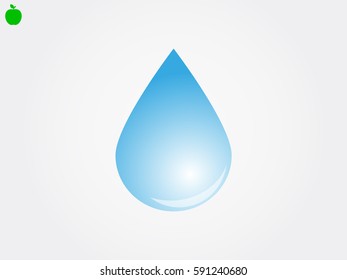 water, drop, icon, vector illustration eps10