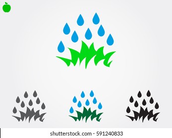 water, drop, icon, vector illustration eps10