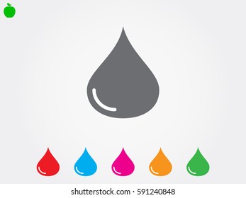 water, drop, icon, vector illustration eps10
