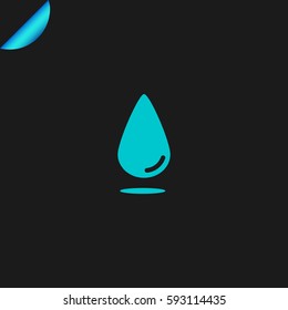 Water drop icon .Vector illustration