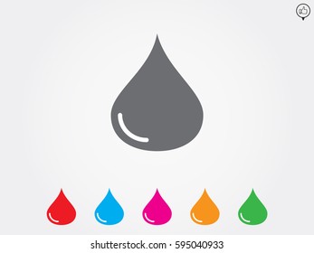 water, drop, icon, vector illustration eps10