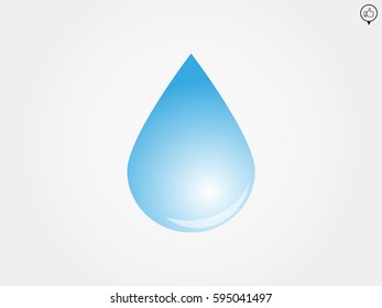 water, drop, icon, vector illustration eps10